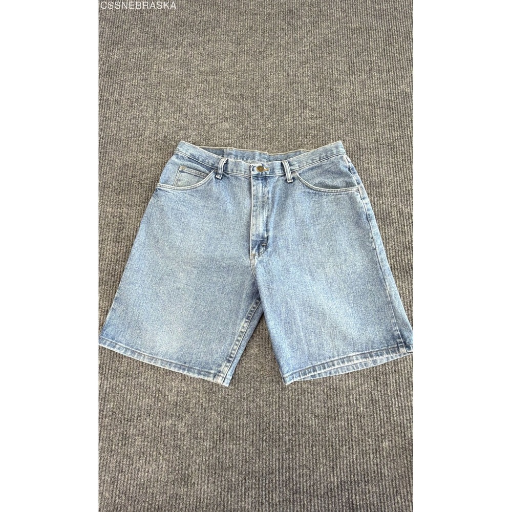 Wrangler Men's Light Wash Relaxed Fit Denim Jean Shorts 36 606W1SM